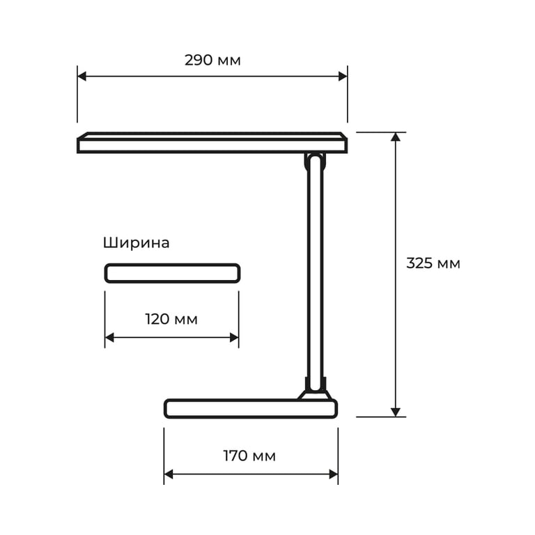 Настільна лампа Eurolamp LED SMART 6W 410lm 2800-6500K 1200mAh (LED-TLB-6W(white)) - фото 3