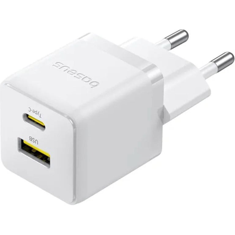 Зарядний пристрій Baseus 1xUSB-C 30W + 1xUSB white (P1011160A213-00) - фото 5