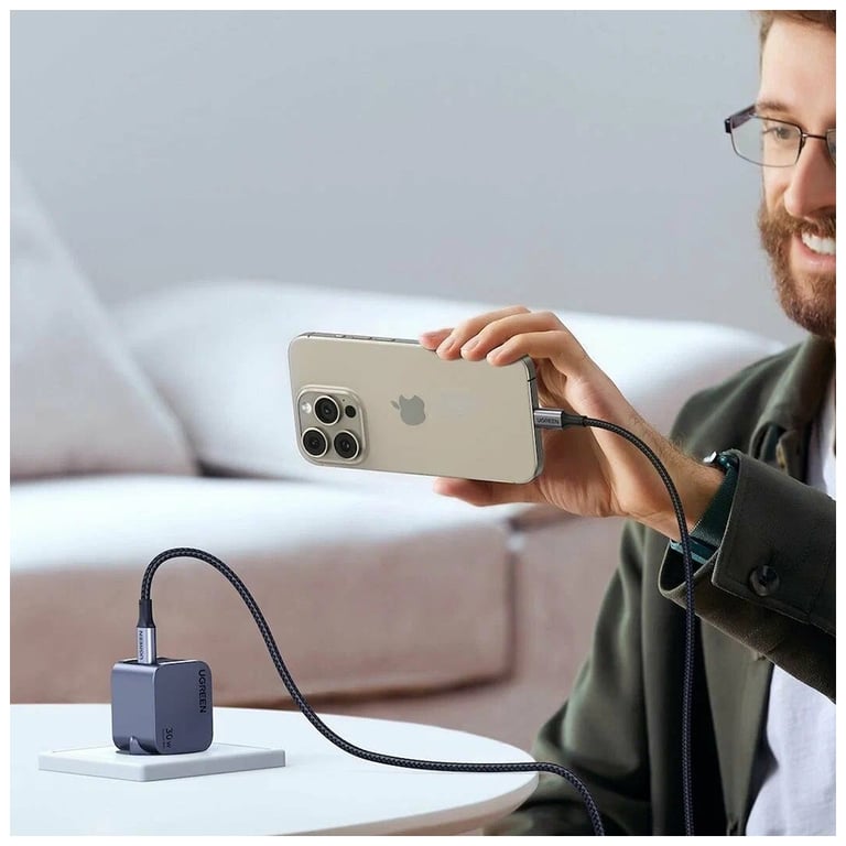 Зарядний пристрій Ugreen USB-C PD30W GaN X703 gray (35006) - фото 4
