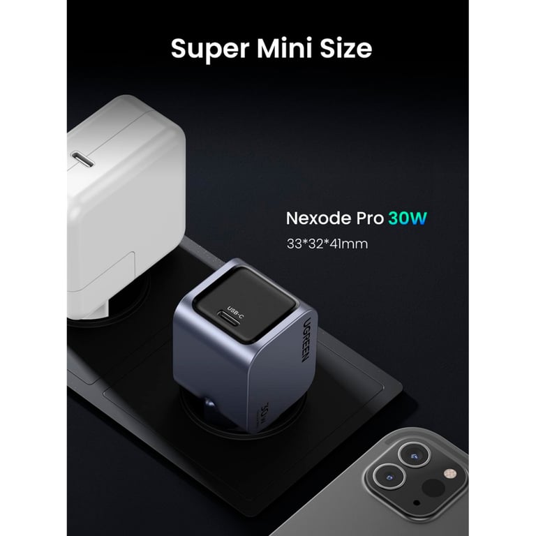Зарядний пристрій Ugreen USB-C PD30W GaN X703 gray (35006) - фото 7