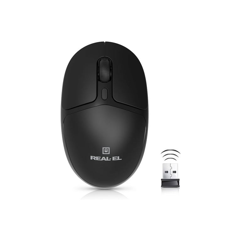 Мишка REAL-EL RM-335W Wireless Black (EL123200055) - фото 1