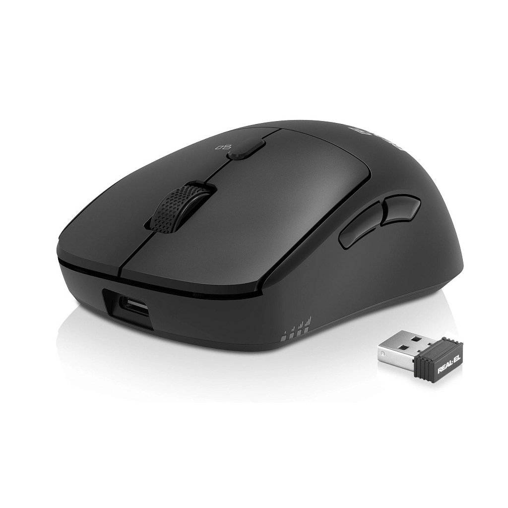 Мишка REAL-EL RM-355W Wireless Black (EL123200054) - фото 2 Мишка REAL-EL RM-355W Wireless Black (EL123200054) - фото 2
