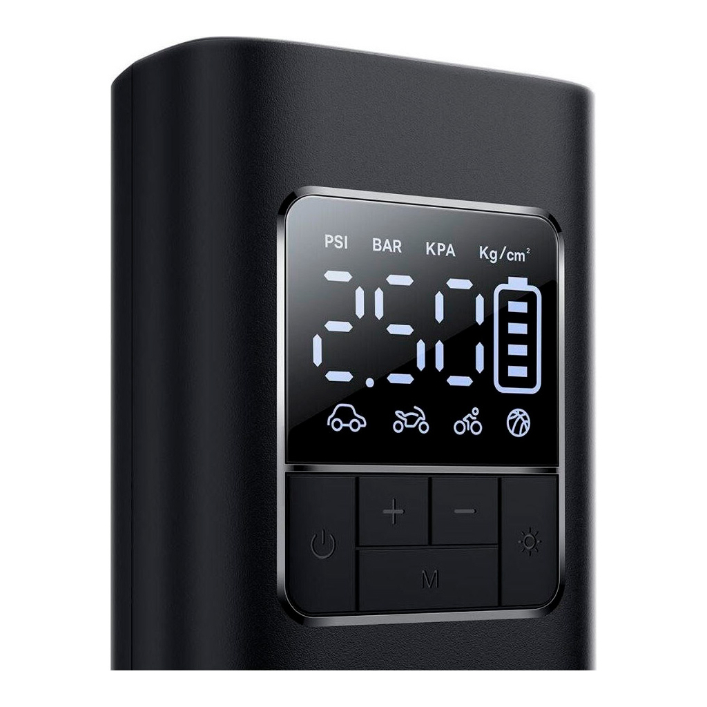 Автомобільний компресор Baseus SuperMini Pro Series Wireless Car Inflator Cluster Blac (C11159300111-00) - фото 4 Автомобільний компресор Baseus SuperMini Pro Series Wireless Car Inflator Cluster Blac (C11159300111-00) - фото 4