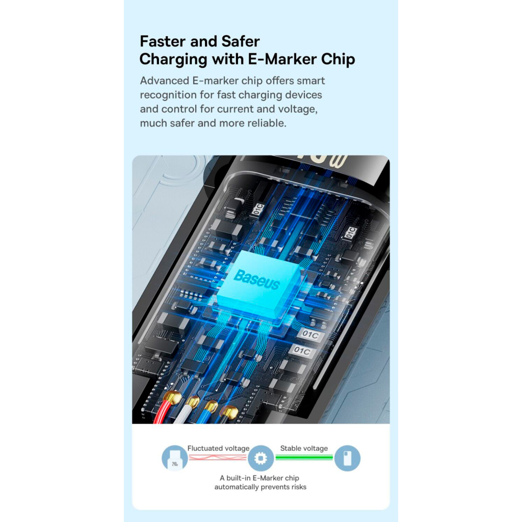 Дата кабель USB-C to USB-C 2.0m 240W Black Baseus (CAWJ040101) - фото 11 Дата кабель USB-C to USB-C 2.0m 240W Black Baseus (CAWJ040101) - фото 11