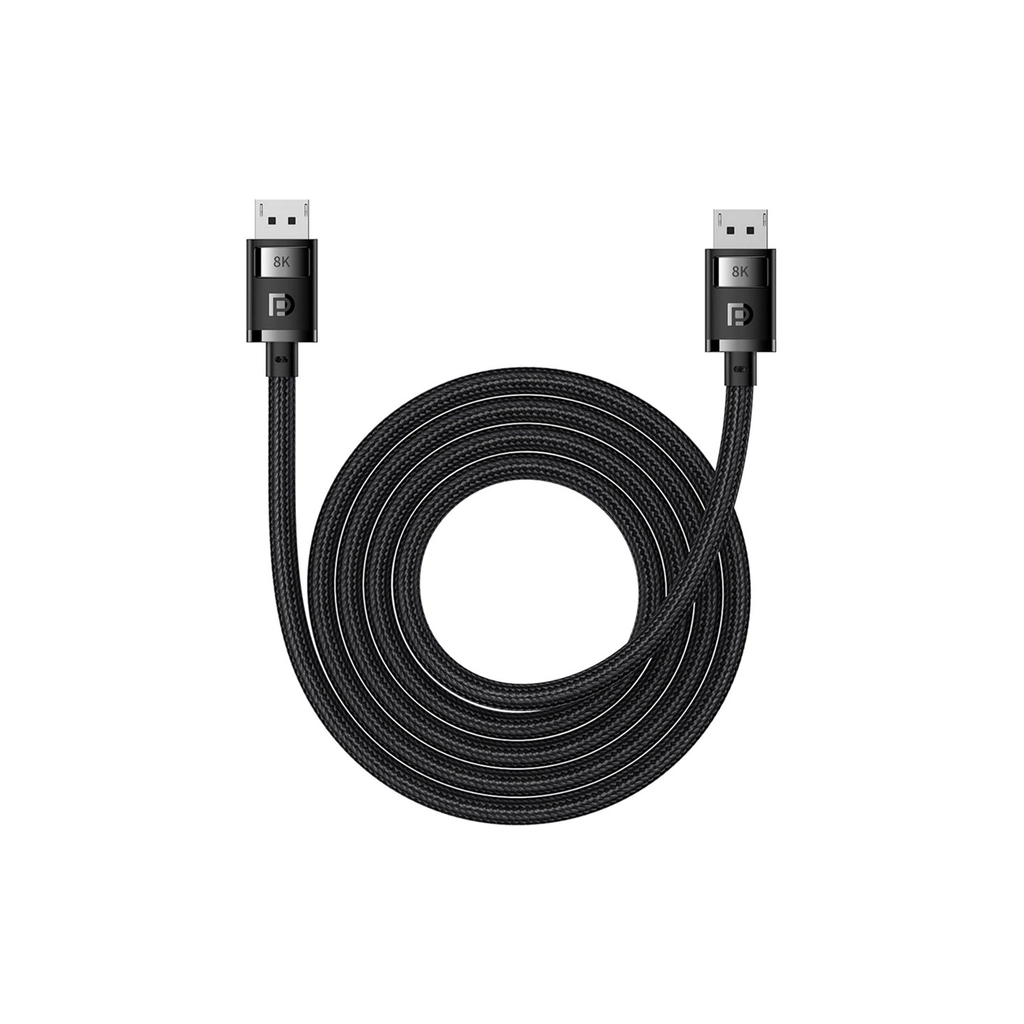 Кабель мультимедійний DisplayPort M to DisplayPort M 2.0m 8K Baseus (B00633706111-02) - фото 1 Кабель мультимедійний DisplayPort M to DisplayPort M 2.0m 8K Baseus (B00633706111-02) - фото 1