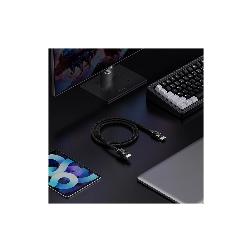 Кабель мультимедійний DisplayPort M to DisplayPort M 2.0m 8K Baseus (B00633706111-02) - фото 6 Кабель мультимедійний DisplayPort M to DisplayPort M 2.0m 8K Baseus (B00633706111-02) - фото 6