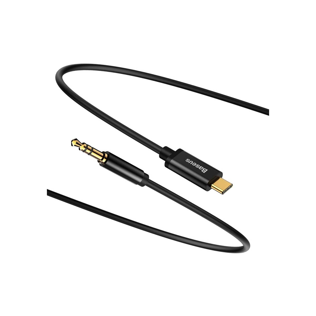 Кабель мультимедійний USB-C to 3.5mm M 1.2m black Baseus (CAM01-01) - фото 2 Кабель мультимедійний USB-C to 3.5mm M 1.2m black Baseus (CAM01-01) - фото 2