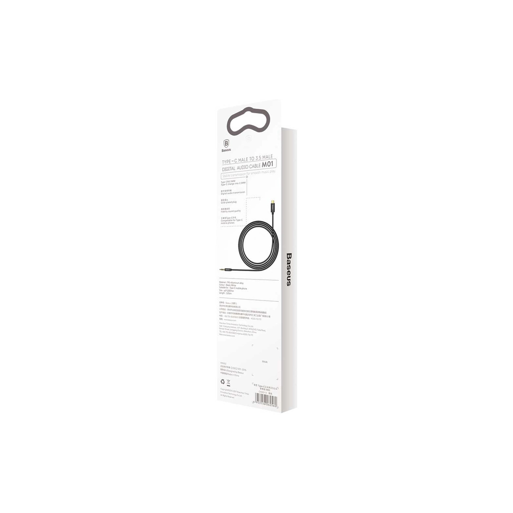 Кабель мультимедійний USB-C to 3.5mm M 1.2m black Baseus (CAM01-01) - фото 6 Кабель мультимедійний USB-C to 3.5mm M 1.2m black Baseus (CAM01-01) - фото 6