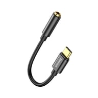Перехідник USB-C M to 3.5mm F 0.1m black Baseus (CATL54-01) - фото 1