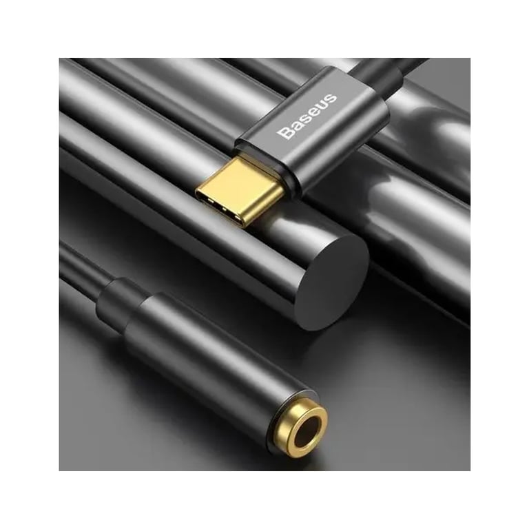 Перехідник USB-C M to 3.5mm F 0.1m black Baseus (CATL54-01) - фото 7