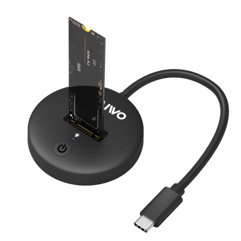Док-станція для накопичувачів Maiwo M.2 NVMe/SATA SSD to USB3.2 Gen2 USB-C 10Gbps (K1698P2) - фото 1