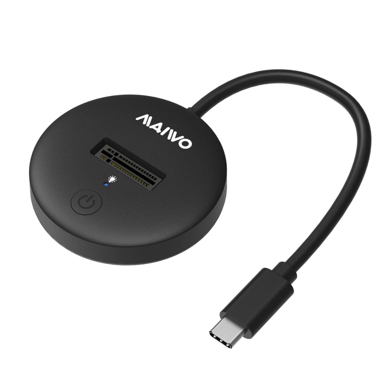 Док-станція для накопичувачів Maiwo M.2 NVMe/SATA SSD to USB3.2 Gen2 USB-C 10Gbps (K1698P2) - фото 2
