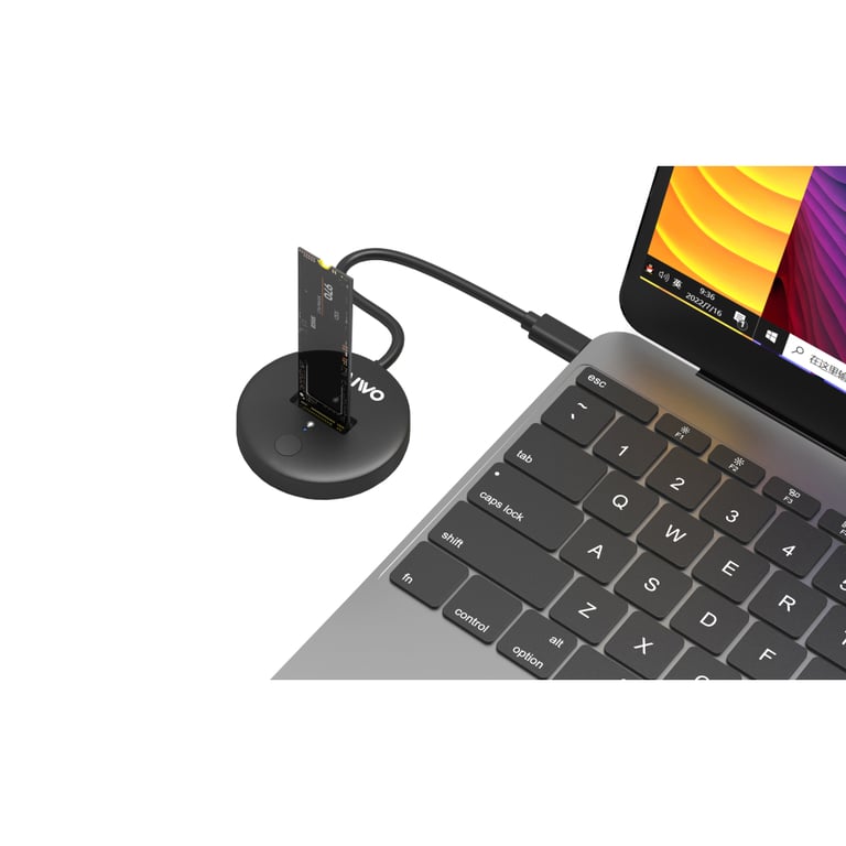 Док-станція для накопичувачів Maiwo M.2 NVMe/SATA SSD to USB3.2 Gen2 USB-C 10Gbps (K1698P2) - фото 3