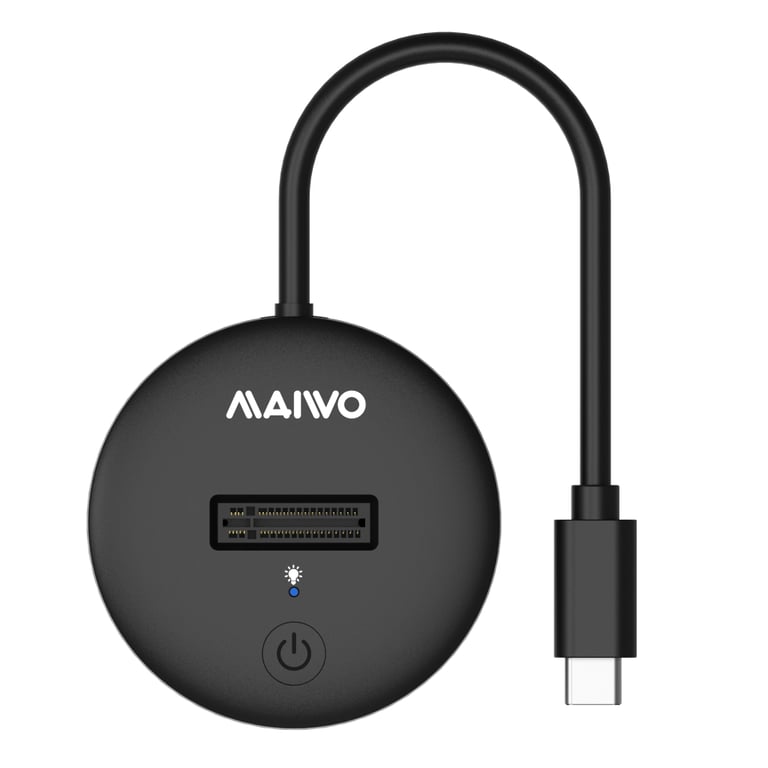 Док-станція для накопичувачів Maiwo M.2 NVMe/SATA SSD to USB3.2 Gen2 USB-C 10Gbps (K1698P2) - фото 4
