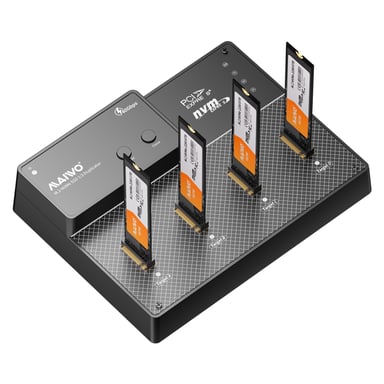 Док-станція для накопичувачів Maiwo 4*NVMe M.2 SSD Key M/B+M to USB4.0 USB-C 40Gbps (K3015P4) - фото 1