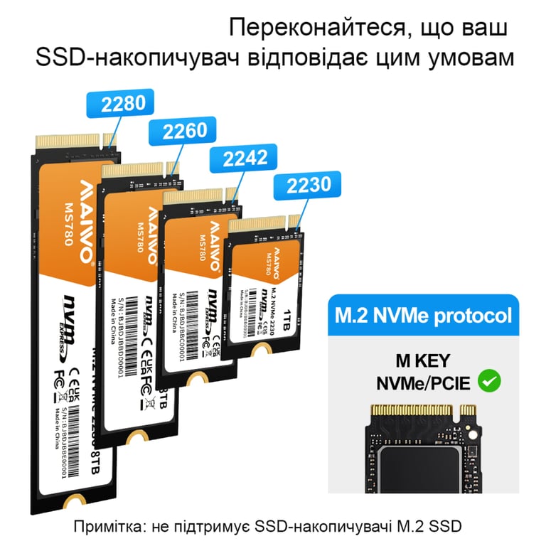 Док-станція для накопичувачів Maiwo 4*NVMe M.2 SSD Key M/B+M to USB4.0 USB-C 40Gbps (K3015P4) - фото 3