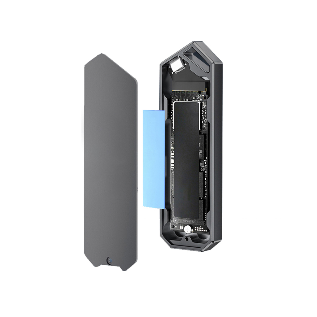 Кишеня зовнішня Dynamode M.2 SSD NVMe/SATA combo to USB3.2 GEN2 USB-C (DM-CAD-SSD14) - фото 5 Кишеня зовнішня Dynamode M.2 SSD NVMe/SATA combo to USB3.2 GEN2 USB-C (DM-CAD-SSD14) - фото 5