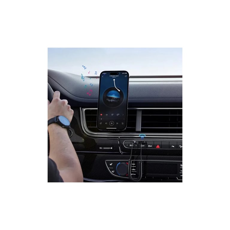 Bluetooth трансмітер Essager Lingfeng Bluetooth 5.0 Aux Adapter Car Wireless Receiver USB (EBT-LF01-P) - фото 4