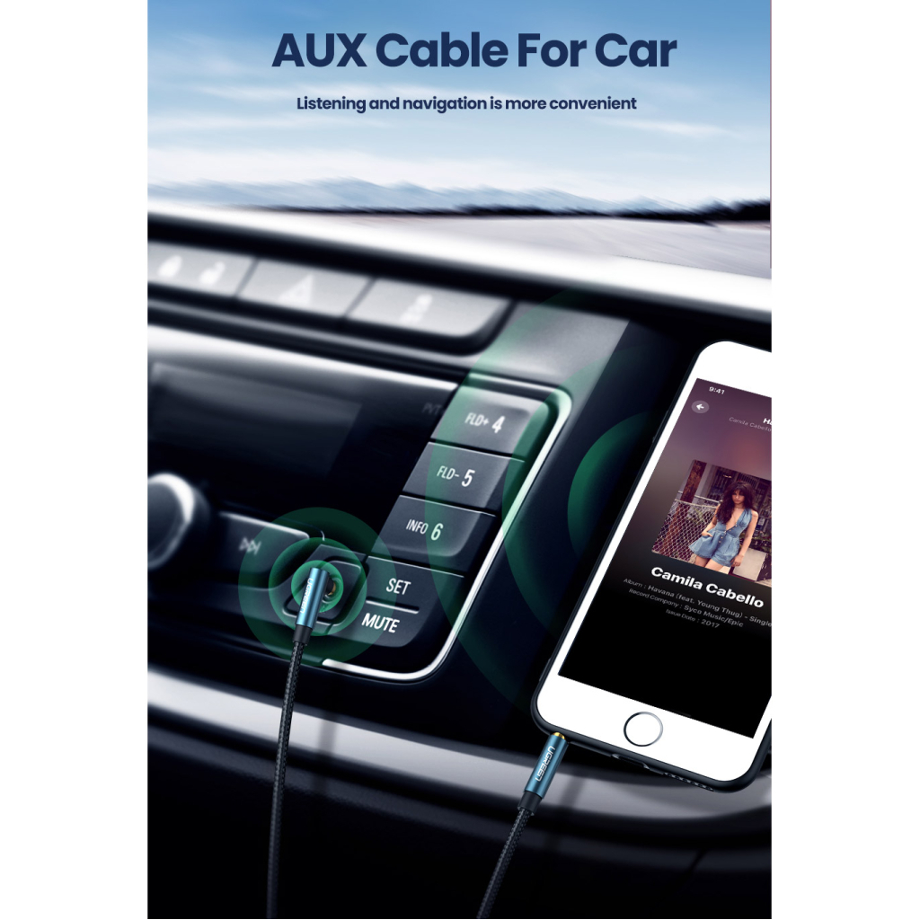 Кабель мультимедійний 3.5mm M to 3.5mm M 1.5m 90° corner AV112 blue UGREEN (60180) - фото 5 Кабель мультимедійний 3.5mm M to 3.5mm M 1.5m 90° corner AV112 blue UGREEN (60180) - фото 5