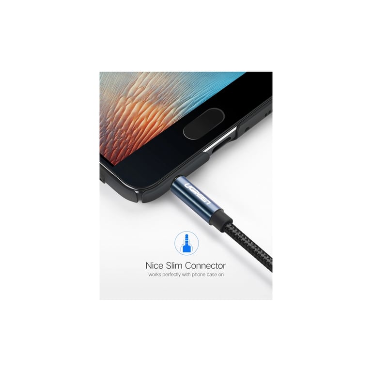Кабель мультимедійний 3.5mm M to 3.5mm F 2.0m AV118 blue Ugreen (40675) - фото 6