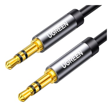Кабель мультимедійний 3.5mm M to 3.5mm M 0.5m AV119 black Ugreen (10732) - фото 1