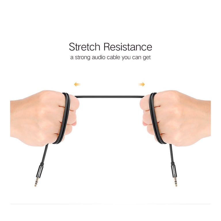 Кабель мультимедійний 3.5mm M to 3.5mm M 0.5m AV119 black Ugreen (10732) - фото 10