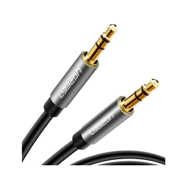Кабель мультимедійний 3.5mm M to 3.5mm M 0.5m AV119 black Ugreen (10732) - фото 2