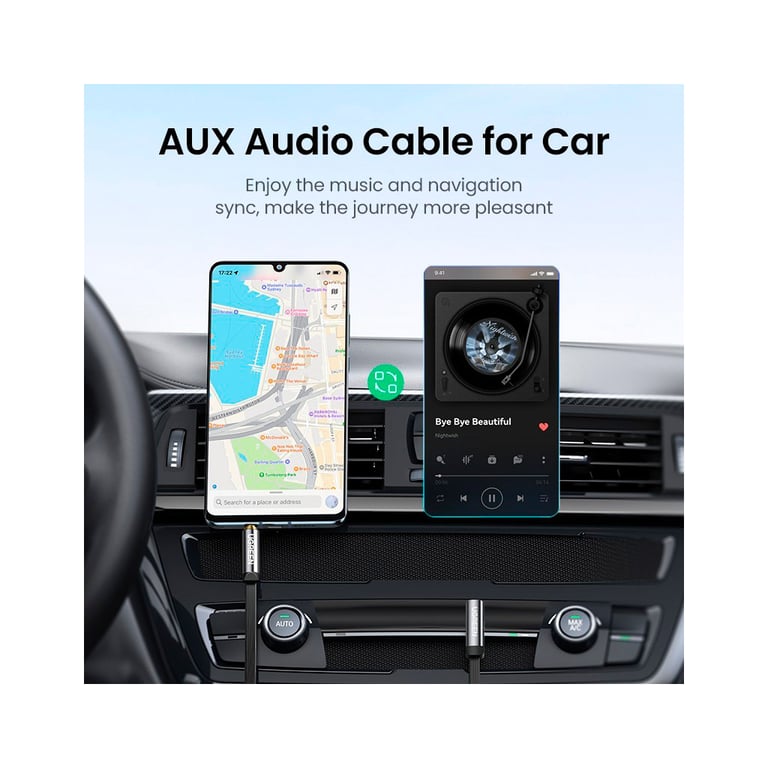 Кабель мультимедійний 3.5mm M to 3.5mm M 0.5m AV119 black Ugreen (10732) - фото 3