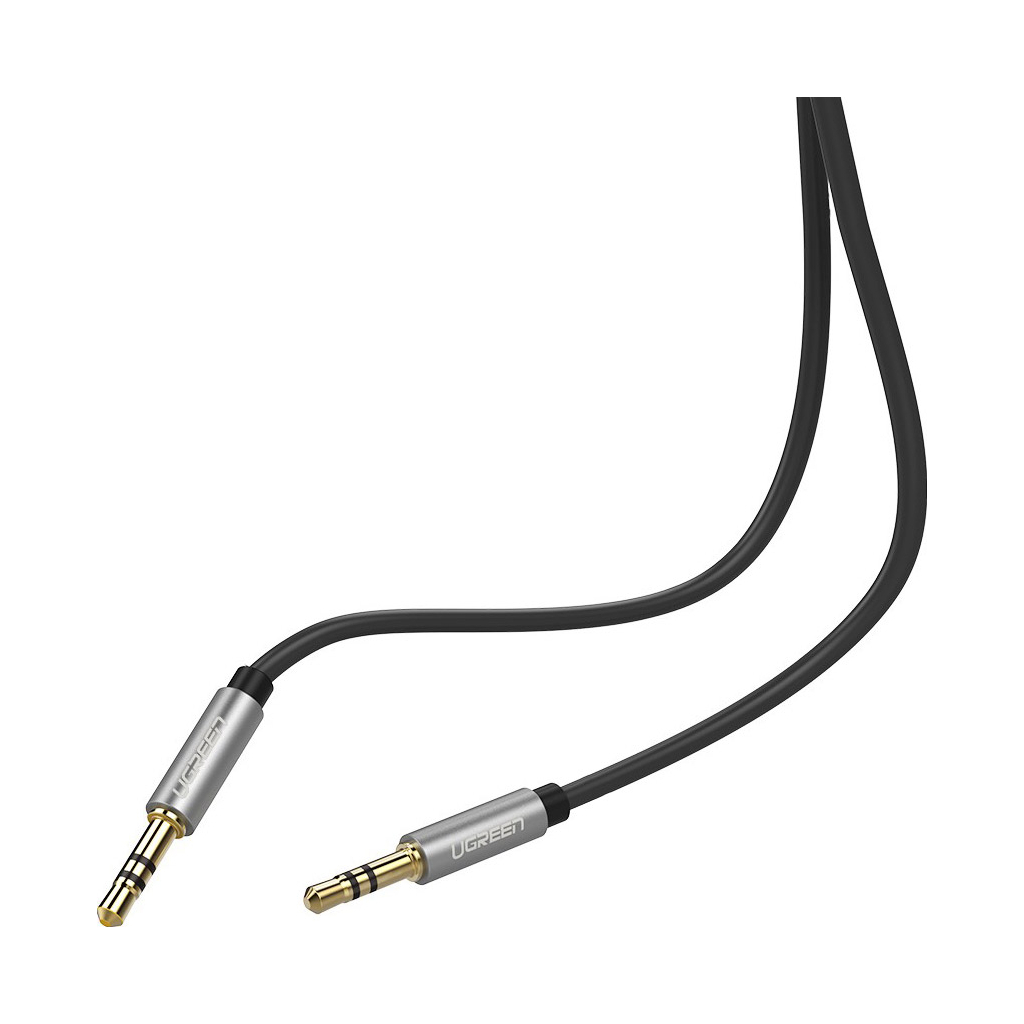 Кабель мультимедійний 3.5mm M to 3.5mm M 3.0m AV119 black UGREEN (10736) - фото 3 Кабель мультимедійний 3.5mm M to 3.5mm M 3.0m AV119 black UGREEN (10736) - фото 3