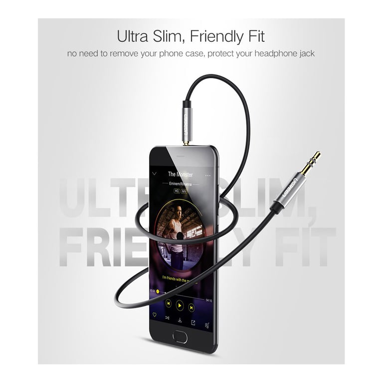 Кабель мультимедійний 3.5mm M to 3.5mm M 3.0m AV119 black UGREEN (10736) - фото 7