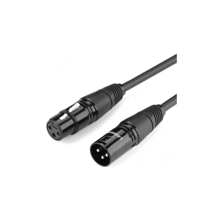 Кабель мультимедійний XLR M to XLR F 2.0m AV130 black Ugreen (20710) - фото 1