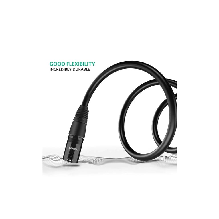 Кабель мультимедійний XLR M to XLR F 2.0m AV130 black Ugreen (20710) - фото 7
