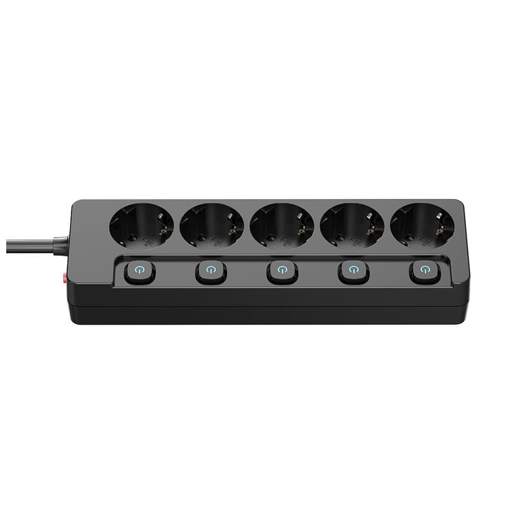 Мережевий фільтр живлення ColorWay CW-PSEA55SBK 5 розеток5м (CW-PSEA55SBK) - фото 3