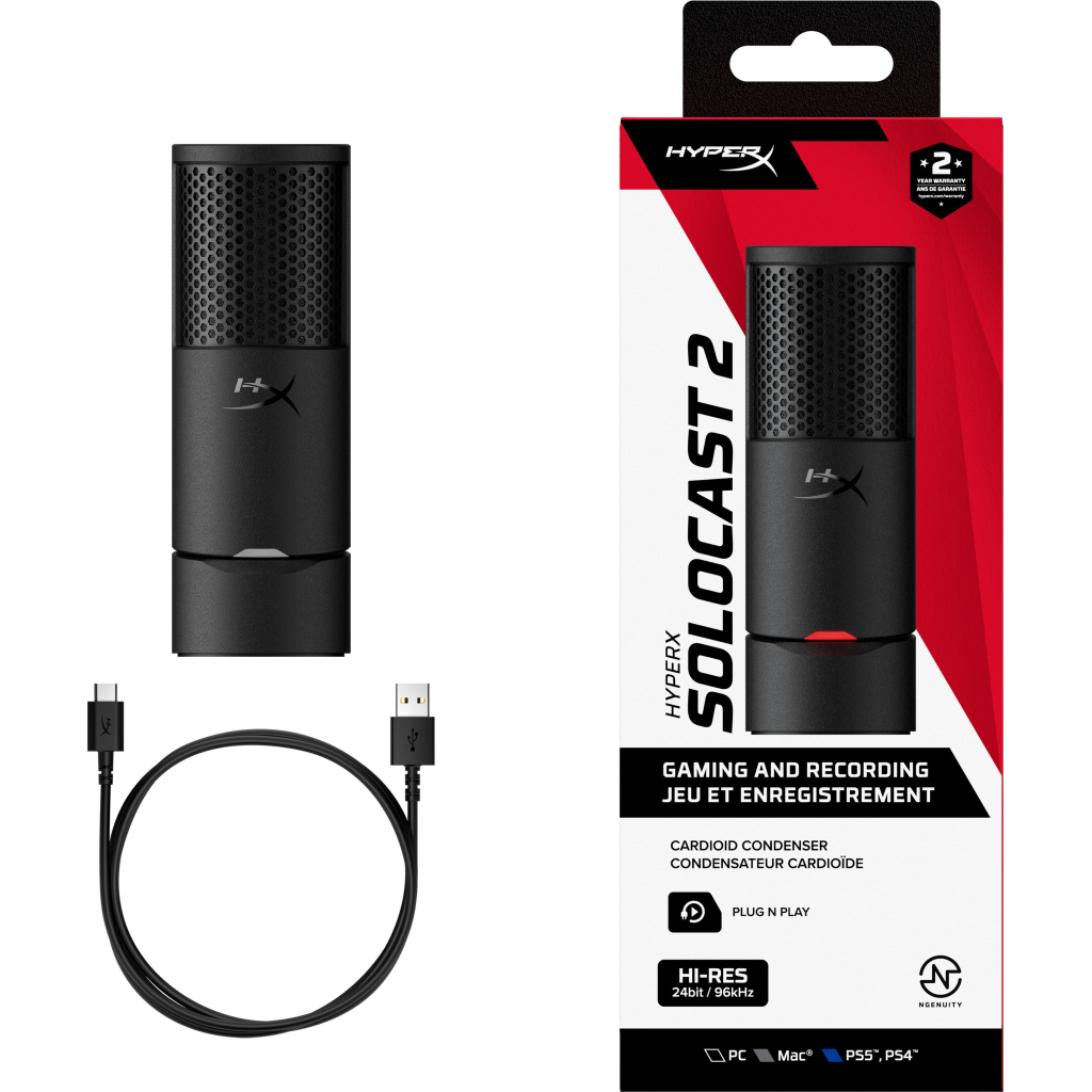 Мікрофон HyperX SoloCast 2 Black (AR0A0AA) - фото 9 Мікрофон HyperX SoloCast 2 Black (AR0A0AA) - фото 9