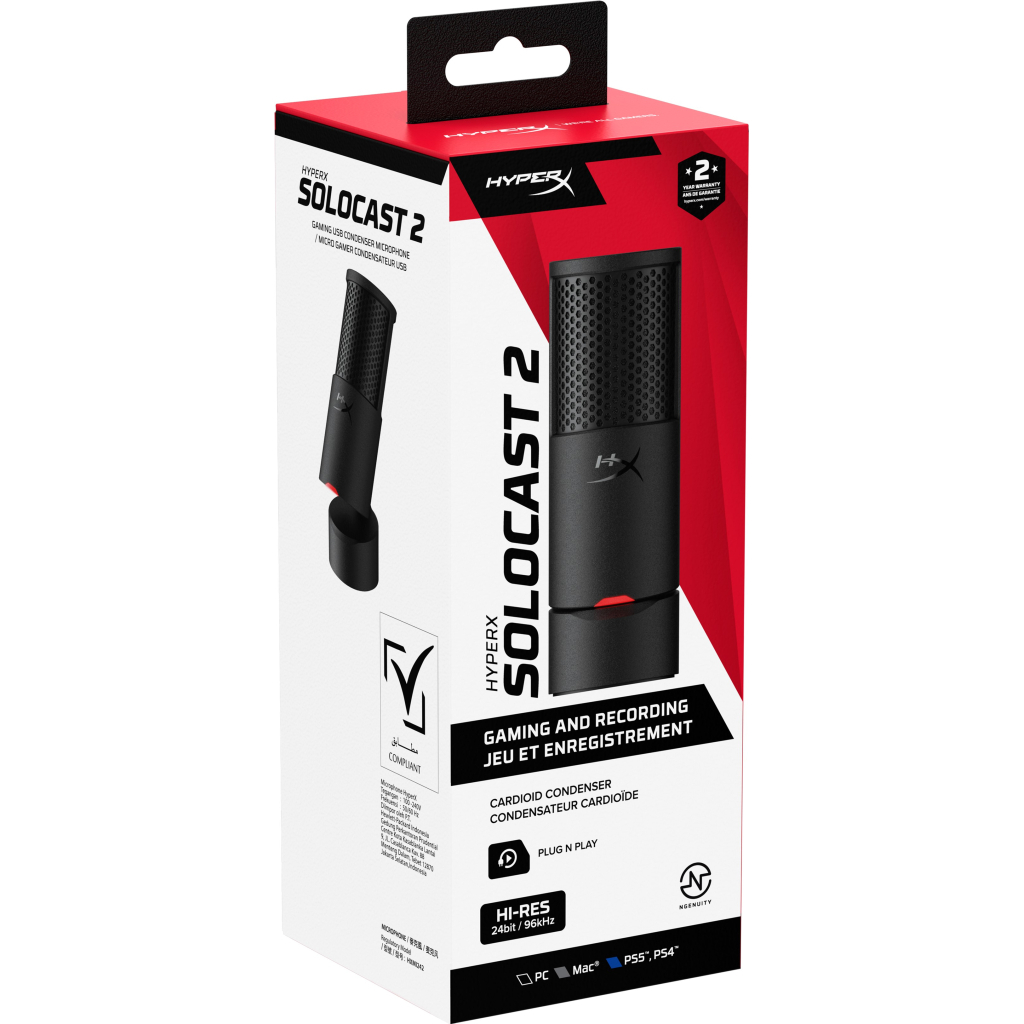 Мікрофон HyperX SoloCast 2 Black (AR0A0AA) - фото 10 Мікрофон HyperX SoloCast 2 Black (AR0A0AA) - фото 10