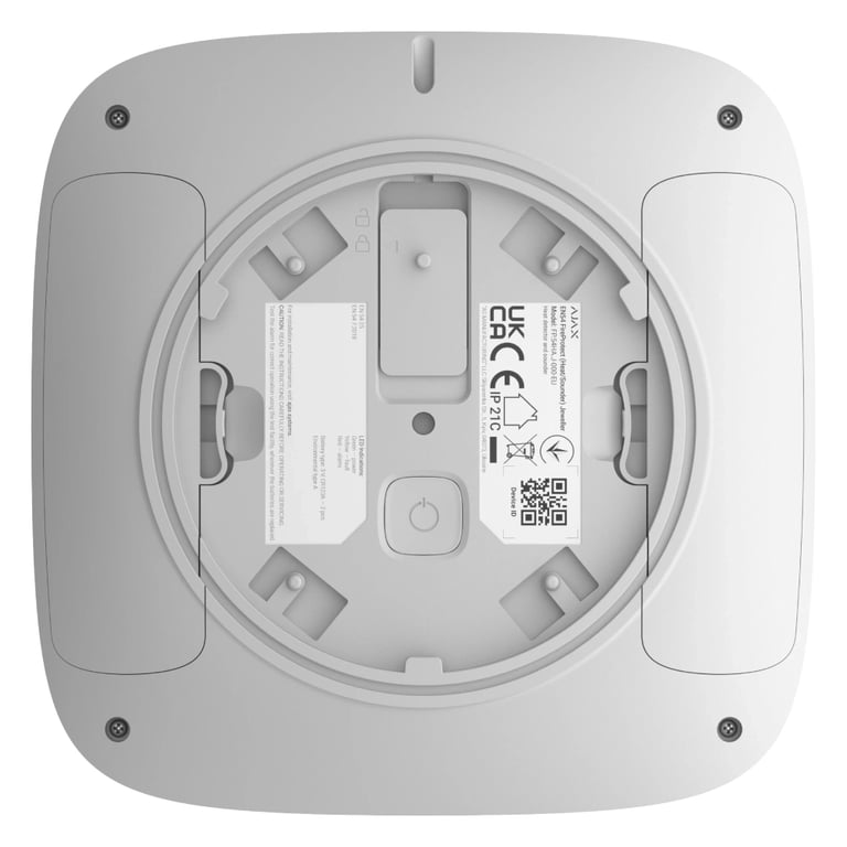 Датчик диму Ajax EN54 FireProtect Heat/Sounder white - фото 7