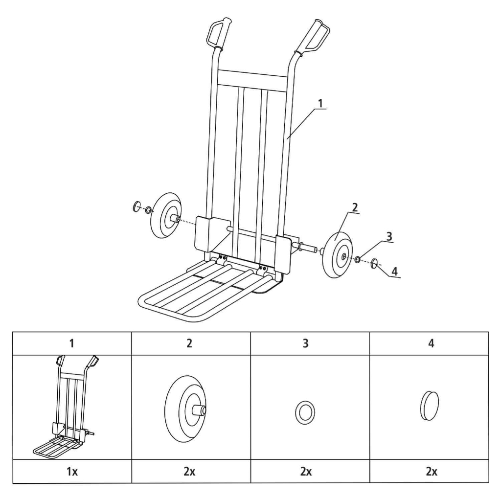 Візок вантажний Stanley до 200 кг, розмір платформи 42х15,5 см, вага 11,6 (SXWT-HT535) - фото 4 Візок вантажний Stanley до 200 кг, розмір платформи 42х15,5 см, вага 11,6 (SXWT-HT535) - фото 4