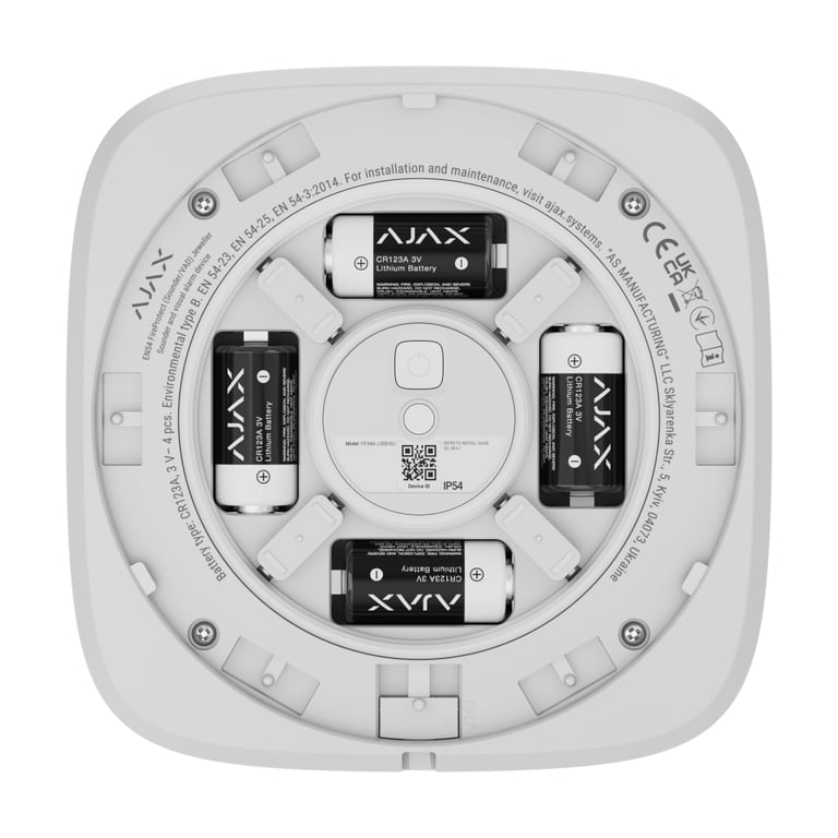 Сирена Ajax EN54 FireProtect Sounder white - фото 2