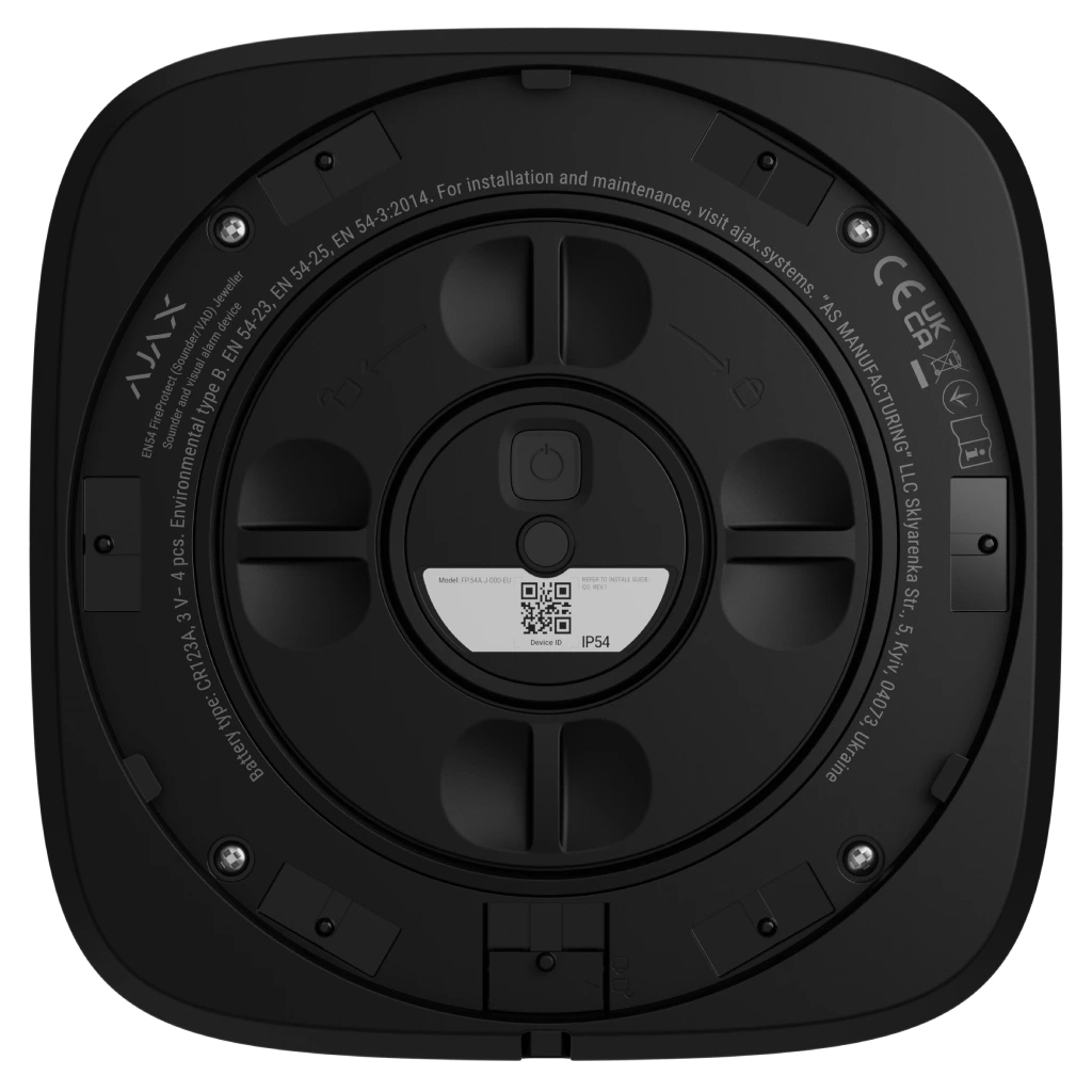 Сирена Ajax EN54 FireProtect Sounder black - фото 4 Сирена Ajax EN54 FireProtect Sounder black - фото 4