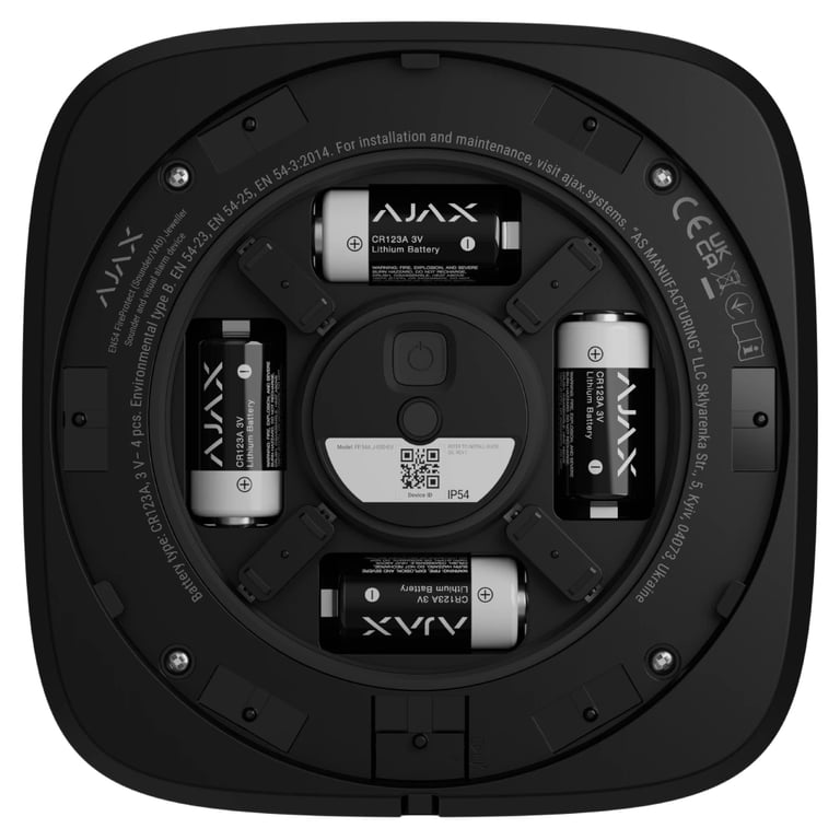 Сирена Ajax EN54 FireProtect Sounder black - фото 5