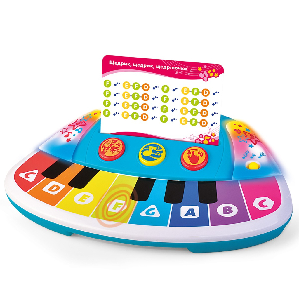 Розвиваюча іграшка Kiddi Smart Піаніно – Кольорові нотки (світло) (4514T-KS) - фото 1