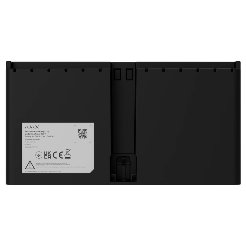 Акумулятор Ajax EN54 Internal Battery (72h) black Акумулятор Ajax EN54 Internal Battery (72h) black