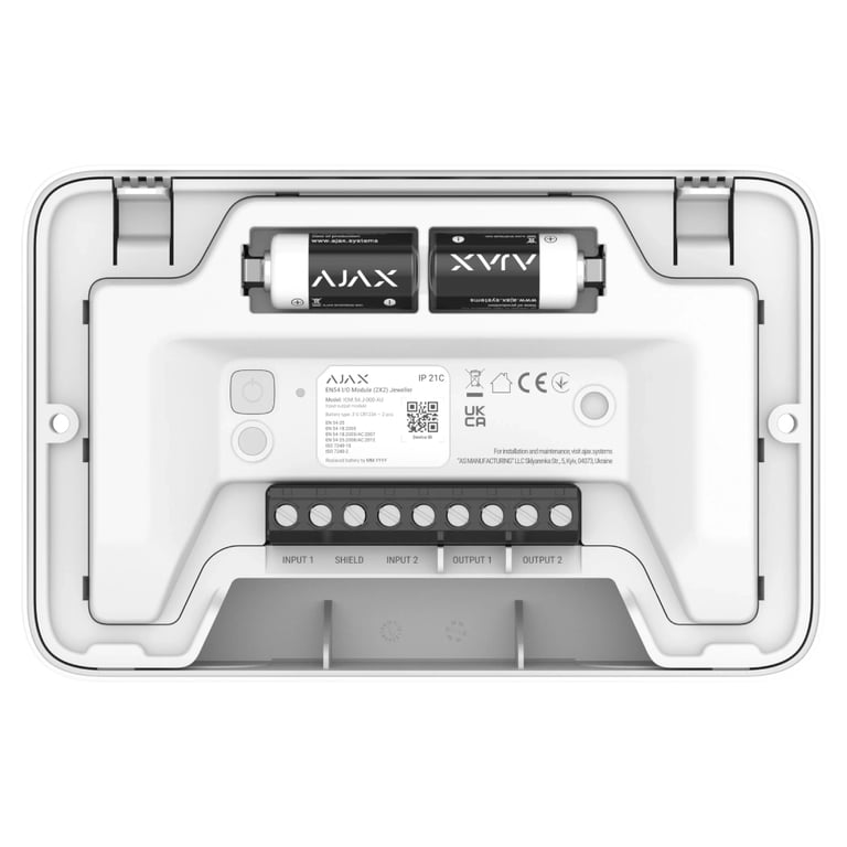 Модуль управління розумним будинком Ajax EN54 I/O Module (2X2) white - фото 4
