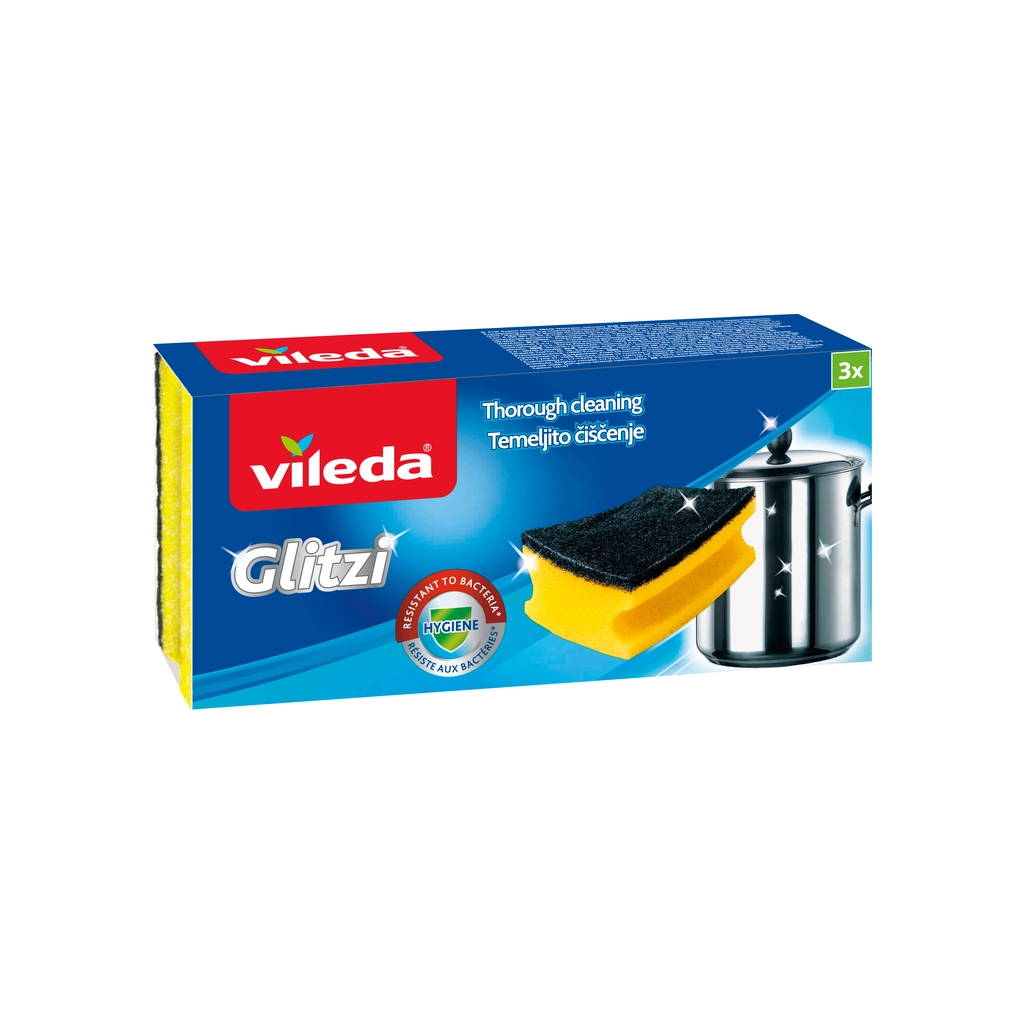 Губки кухонні Vileda Glitzi 3 шт. (3838447000331) Губки кухонні Vileda Glitzi 3 шт. (3838447000331)