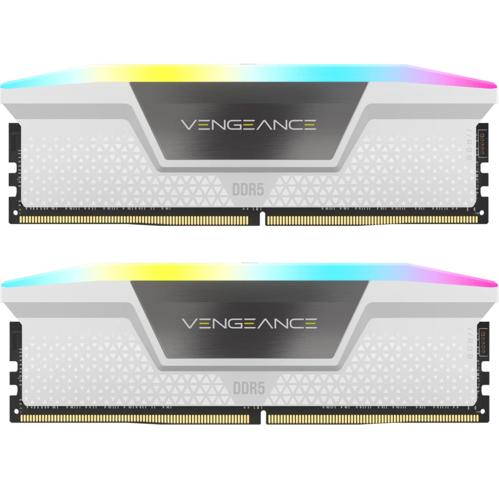 Модуль пам%27яті для комп%27ютера DDR5 32GB (2x16GB) 6000 MHz Vengeance RGB White Corsair (CMH32GX5M2B6000Z30W) Модуль пам%27яті для комп%27ютера DDR5 32GB (2x16GB) 6000 MHz Vengeance RGB White Corsair (CMH32GX5M2B6000Z30W)