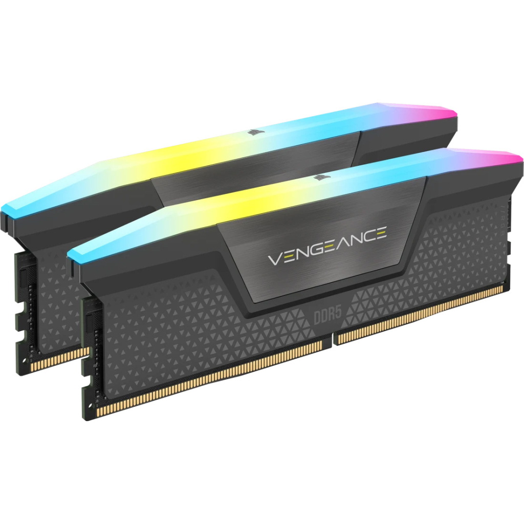 Модуль пам%27яті для комп%27ютера DDR5 96GB (2x48GB) 6000 MHz Vengeance RGB Grey Corsair (CMH96GX5M2E6000Z36) Модуль пам%27яті для комп%27ютера DDR5 96GB (2x48GB) 6000 MHz Vengeance RGB Grey Corsair (CMH96GX5M2E6000Z36)