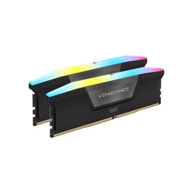 Модуль пам'яті для комп'ютера DDR5 96GB (2x48GB) 6800 MHz Vengeance RGB Black Corsair (CMH96GX5M2B6800C34) - фото 1