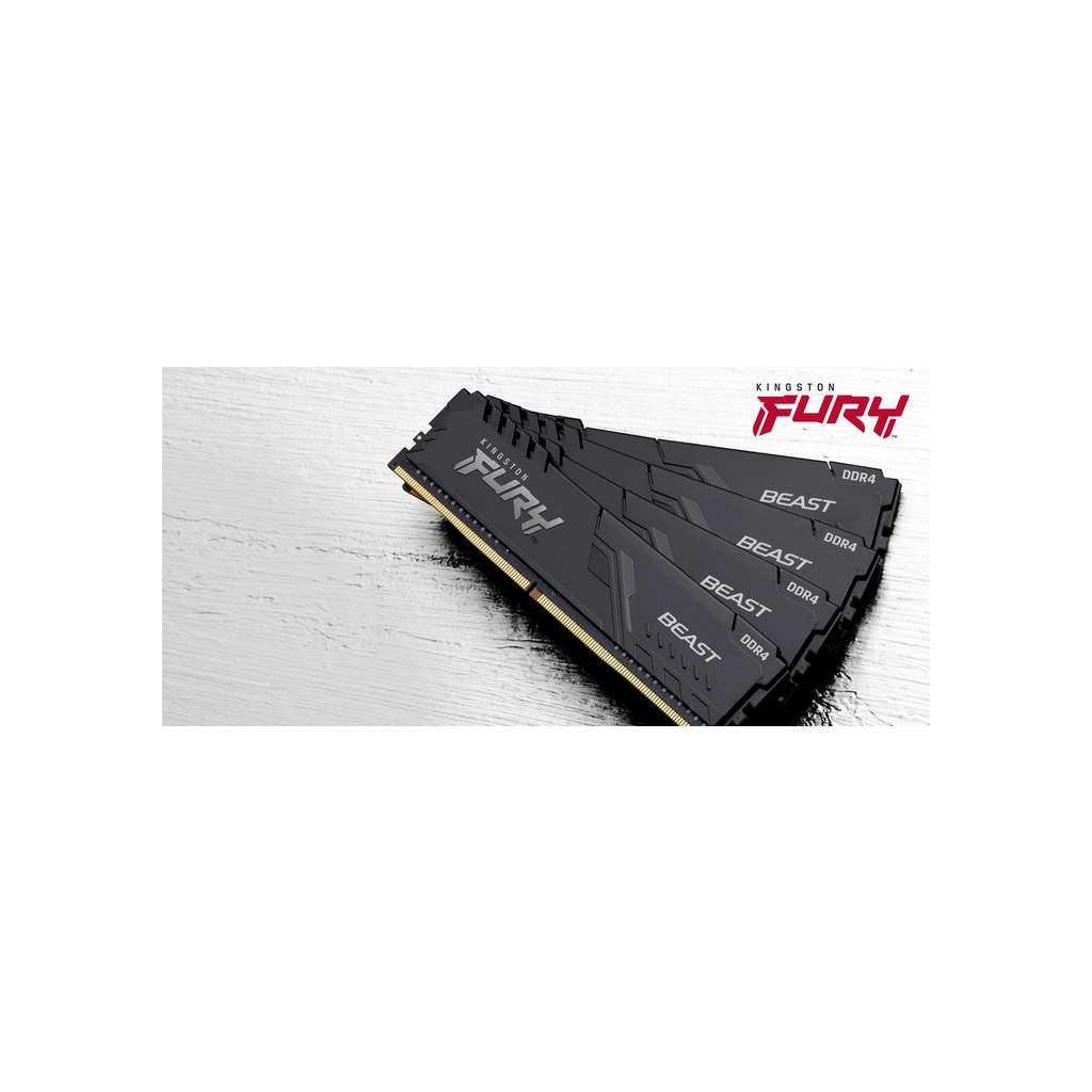 Модуль пам'яті для комп'ютера DDR4 8GB 3200 MHz Beast Black Kingston Fury (ex.HyperX) (KF432C16BB/8WP) - фото 4 Модуль пам'яті для комп'ютера DDR4 8GB 3200 MHz Beast Black Kingston Fury (ex.HyperX) (KF432C16BB/8WP) - фото 4