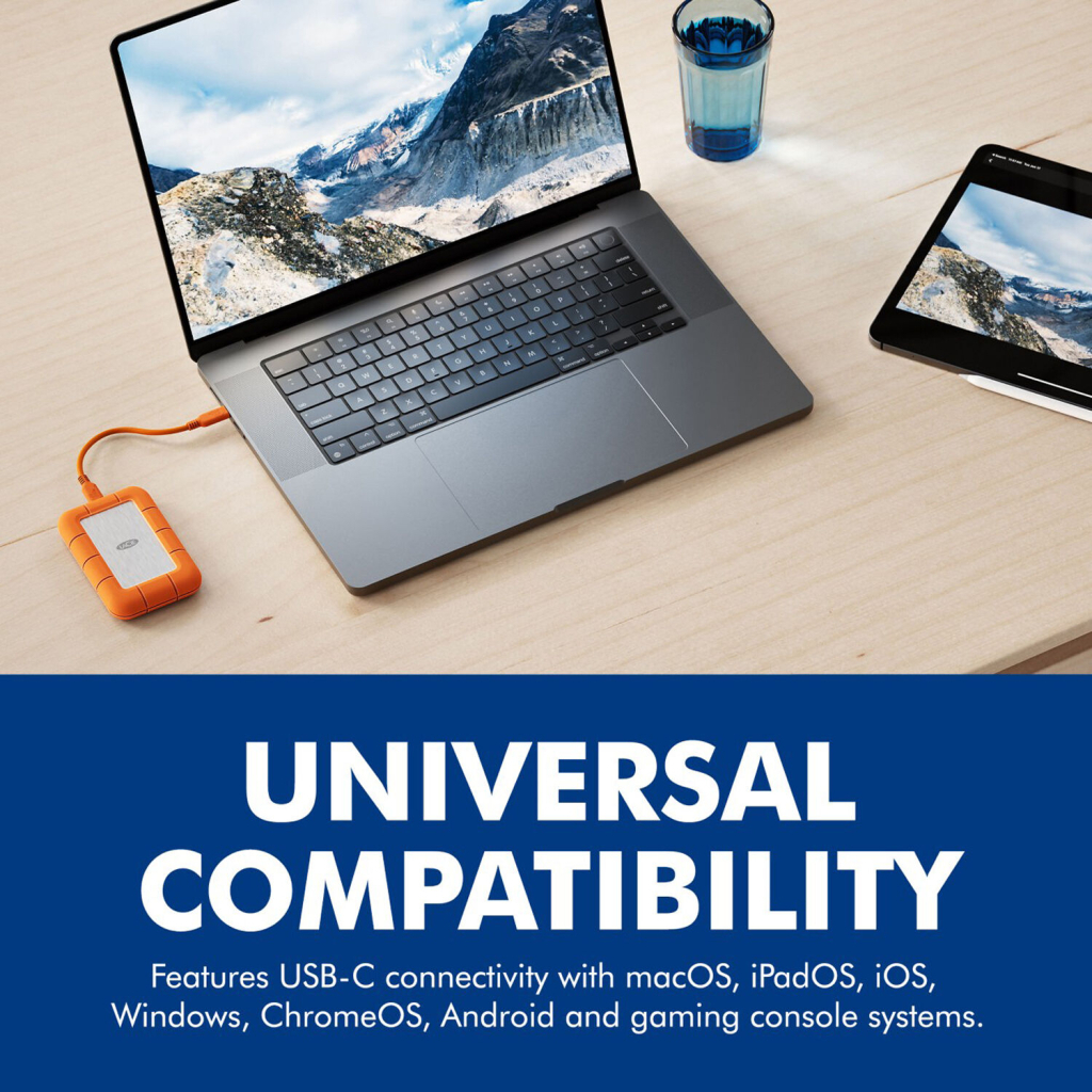 Накопичувач SSD USB Type-C 4TB Rugged LaCie (STND4000400) - фото 6 Накопичувач SSD USB Type-C 4TB Rugged LaCie (STND4000400) - фото 6