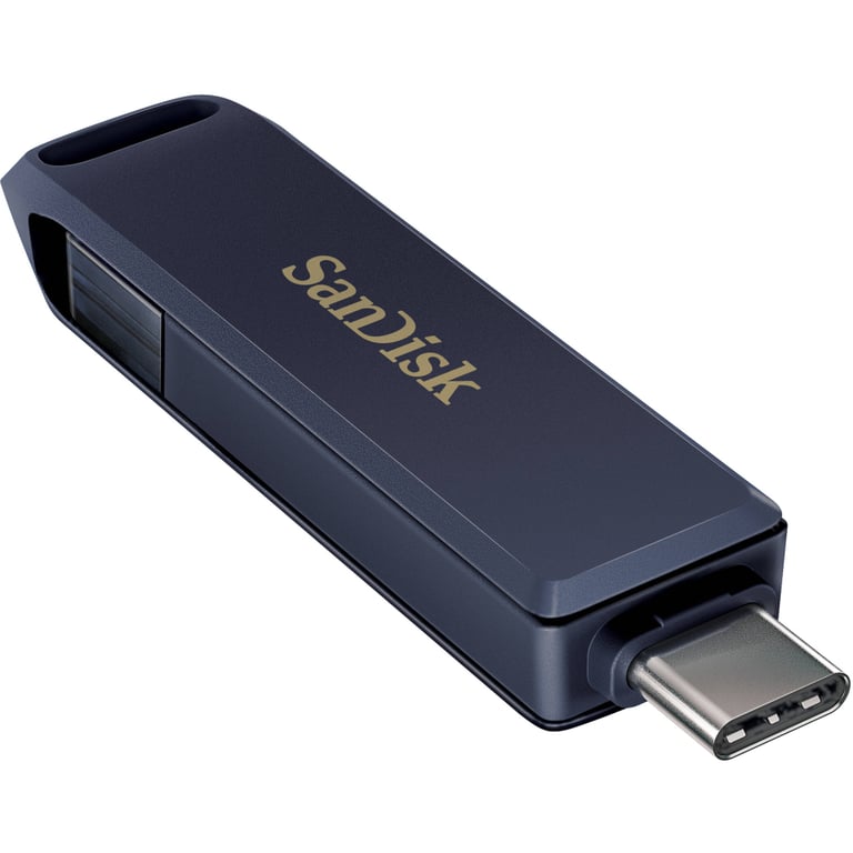 USB флеш накопичувач SanDisk 128GB Phone Drive for iPhone Metallic Sky Lightning/Type-C U (SDIXD0N-128G-GN6NE) - фото 3